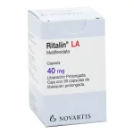Ritalin LA Methylphenidate 40 mg 30 Tabs