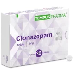 Clonazepam 2 mg 30 tabs.