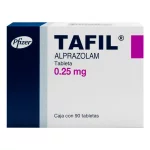 Tafil Alprazolam  0.25 mg 90 Tabs(Xanax )