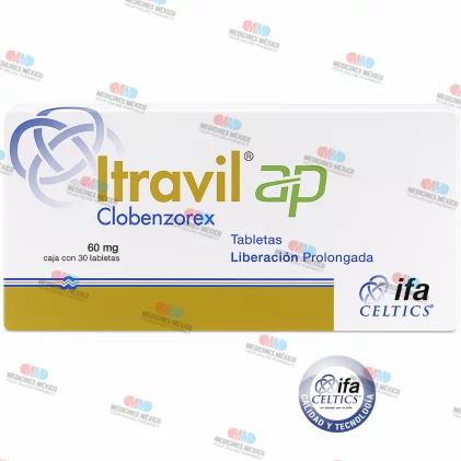 Itravil AP Clobenzorex 60 mg  30 caps Extended release