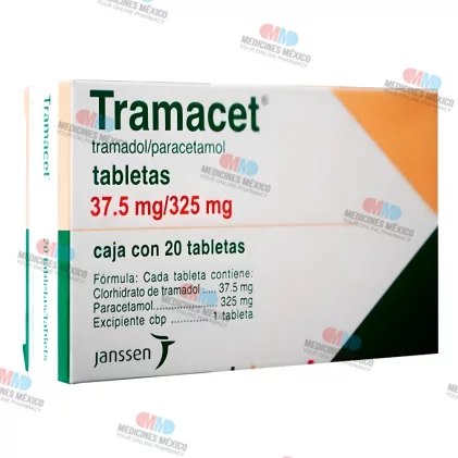 Tramacet Acetaminophen and Tramadol 37.5mg/325mg 325 mg 20 tabs