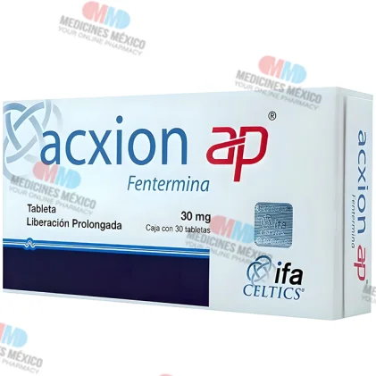 Acxion Phentermine  AP 30 mg  30 tabs Extended release