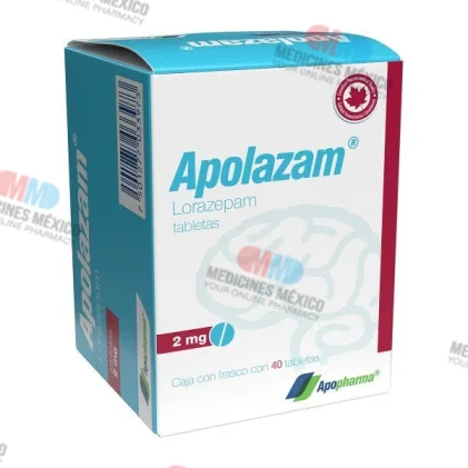 Apolazam Lorazepam 2 mg 40 tabs.