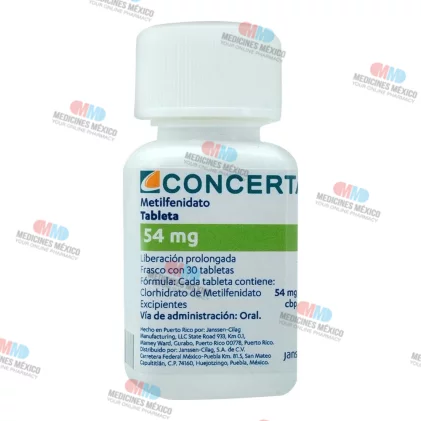 Concerta Methylphenidate 54 mg 30 tabs