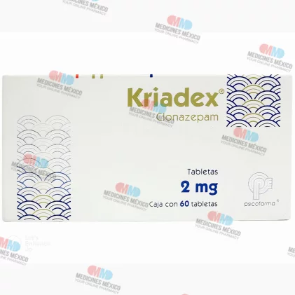 Kriadex Clonazepam 2 mg 60 tabs
