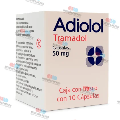 TRAMADOL ADIOLOL GENERIC 50MG 10 CAPS