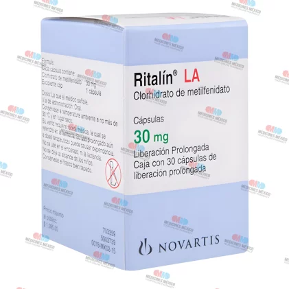 Ritalin LA Methylphenidate 30 mg 30 Tabs