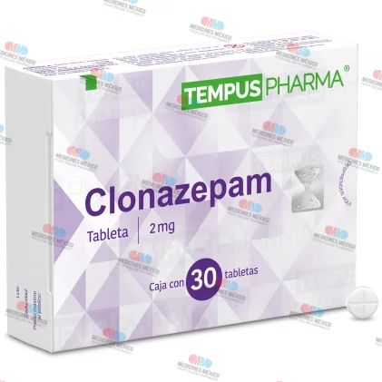 Clonazepam 2 mg 30 tabs.