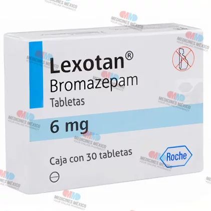 Lexotan  Bromazepam 6 mg 30 Tabs.