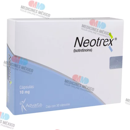 Accutane Neotrex Isotretinoin 10 mg 30 Tabs