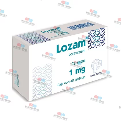 Lozam Lorazepam 1 mg 40 tabs