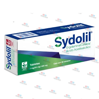 Sydolil Ergotamine Caffeine Aspirin  400/50/1 mg 36 Tabs