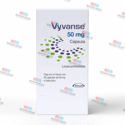 Vyvanse&reg; (Lisdexamfetamine Dimesylate) 50 mg 28 Caps