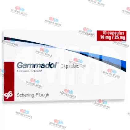 Gammadol  Ketorolac Tramadol  10mg /25mg 30 Caps
